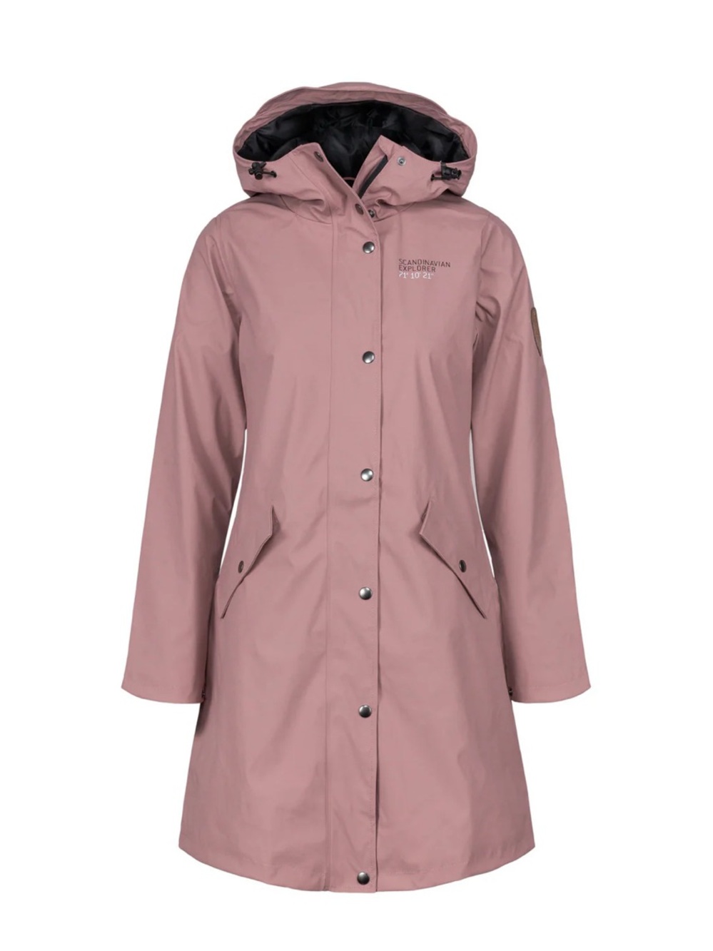 Women's Scandinavian Raincoat - Dusty Pink